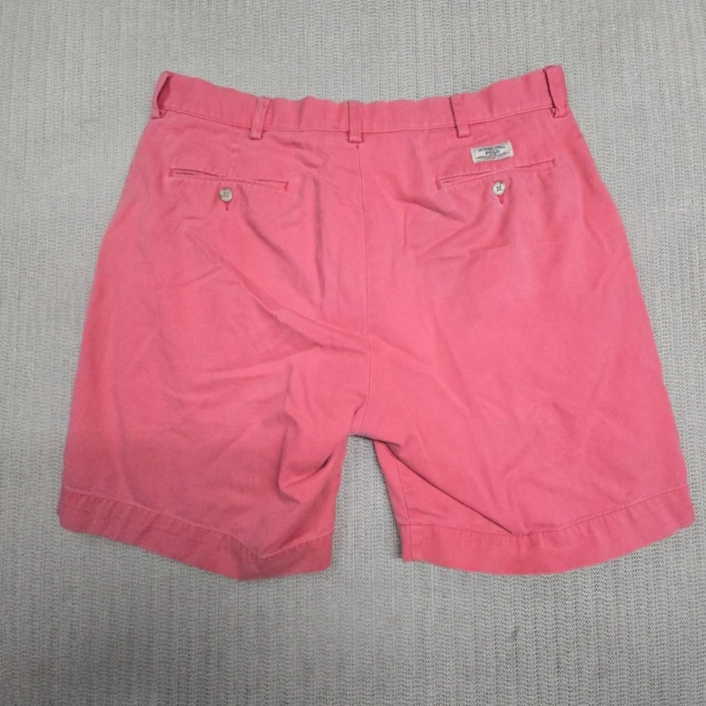 Polo‎ Ralph Lauren Prospect Shorts Mens 36 Pink Chino 8 Inseam Cotton Preppy